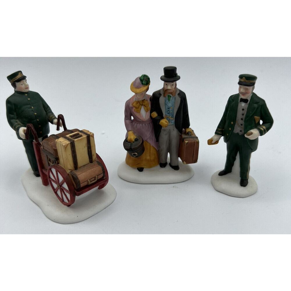 Dept. 56 Village Collections Accessories Holiday Travelers Set of 3 Hand Painted